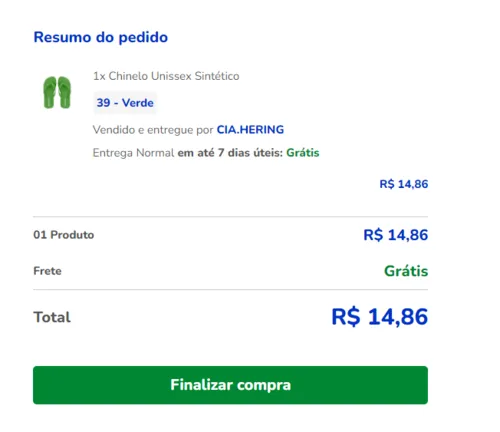 Imagem na descrição da promoção