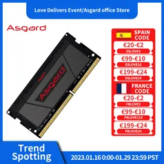 Memória Ram para Notebook Asgard 16gb 3200mhz