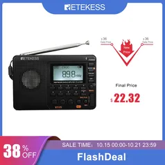 Rádio FM/AM Retekess v115 MP3