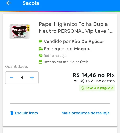 Imagem na descrição da promoção