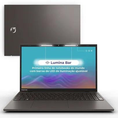 Foto do produto Notebook Positivo Vision I15 Intel Core I3 Linux 8GB 512GB Ssd Fullhd Lumina Bar - Cinza