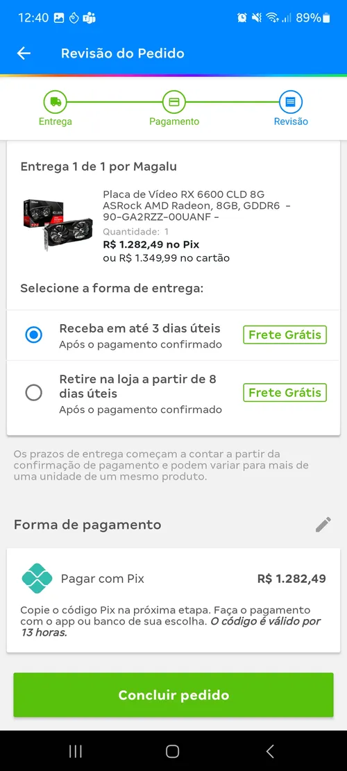 Imagem na descrição da promoção