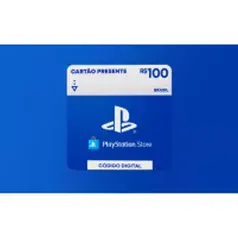 R$100 PlayStation Store - Cartão Presente Digital [Exclusivo Brasil]