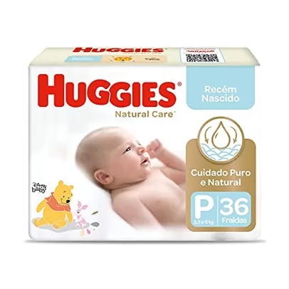 [REC.]Fralda Huggies NATURAL CARE P 36 unidades