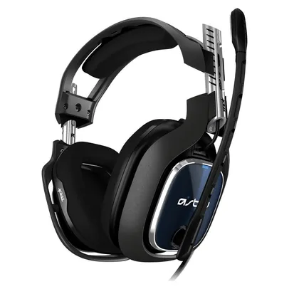 Headset ASTRO Gaming A40 TR para PS5, PS4, Xbox Series, Xbox One, PC e Mac - Preto/Azul - 939-001788