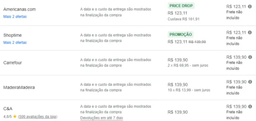 Imagem na descrição da promoção