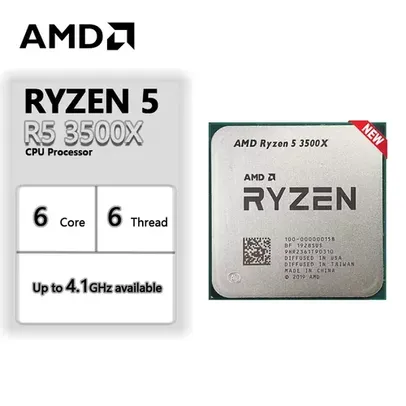 Processador AMD Ryzen 5 3500X NOVO 3,6 GHz  4,1 GHz (turbo) com 6 núcleos e 6 threads