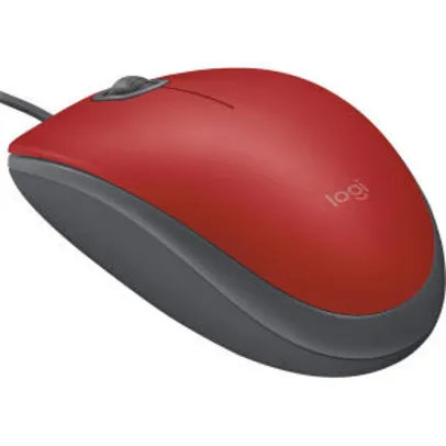 Mouse Logitech Silent M110 Vermelho 1000dpi R$ 15