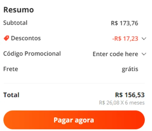 Imagem na descrição da promoção