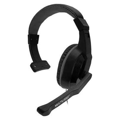 Headset Monoauricular P3 3.5mm Microfone com Redução de Ruído Preto Multilaser - PH374 