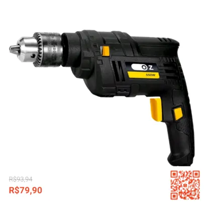 Furadeira De Impacto 3/8 Pol 10mm 550w 110v Profissional Oz