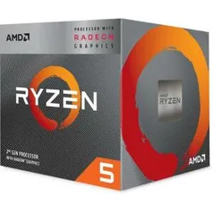 Processador AMD Ryzen 5 3400G 3.7GHz (4.2GHz Turbo), 4-Cores 8-Threads, Cooler Wraith Stealth, AM4 | R$989