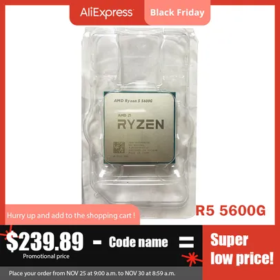 Amd ryzen 5 5600g r5 5600g 3.9ghz seis núcleo doze linha 65w processador cpu 