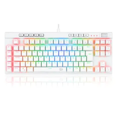 Redragon TECLADO OPTICO GAMER MAGIC-WAND PRO RGB BRANCO SWITCH MARROM ABNT2