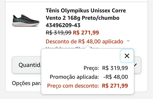 Imagem na descrição da promoção