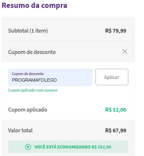 Imagem na descrição da promoção