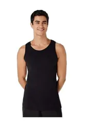 Regata Hering Masculina Ribana Algodão - Preto M