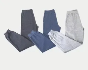 Kit Calça Moletom Three Hands Básica Masculina 3 Peças | R$76