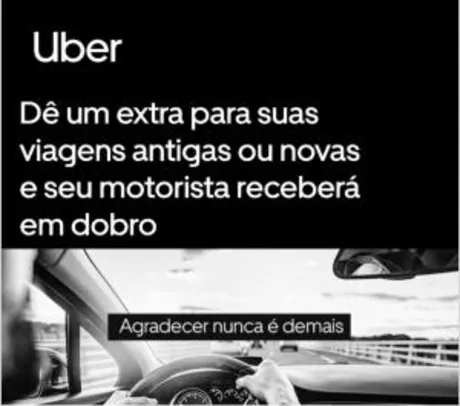 Ajude um motorista Uber | Covid-19