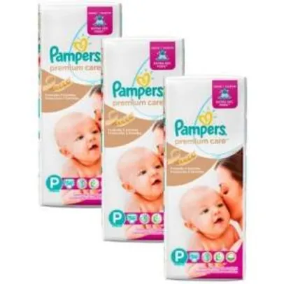 [Kangoolu] Fralda Especial Pampers Premium Care P 168 unidades - por R$131