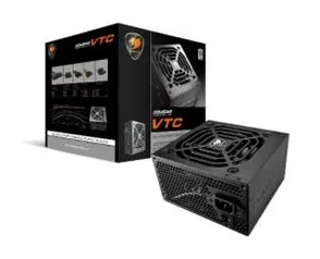 Fonte Cougar VTC 600, 80 Plus 600W, PFC Ativo | R$ 340