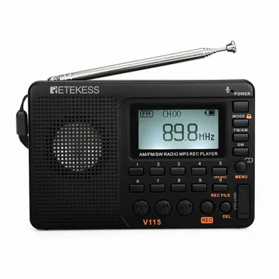 Rádio FM/AM Retekess v115 MP3