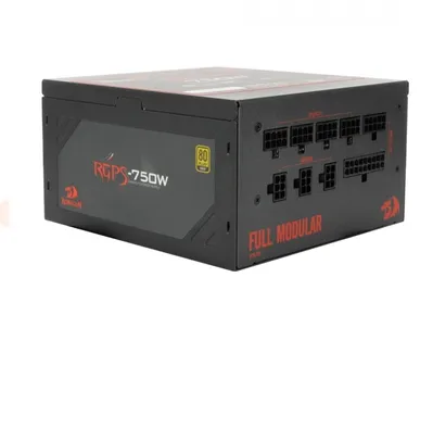 Fonte Redragon RGPS 750W, 80 Plus Gold, PFC Ativo, Full Modular