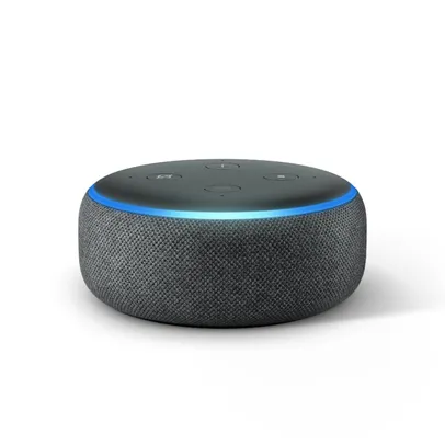 Echo Dot Amazon Smart Speaker Preto Alexa 3a Geração em Português | R$234