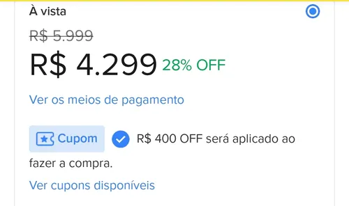 Imagem na descrição da promoção