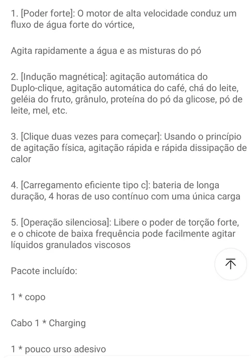 Imagem na descrição da promoção