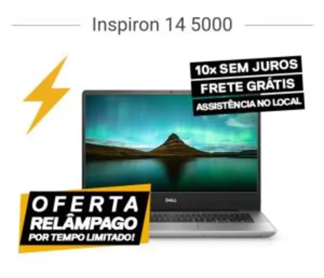 Notebook Dell Inspiron 14 5000- Intel Core i7-8565U 8MB, quad-core, NVIDIA® MX150 com 2GB de GDDR5 - 16GB - 1TB + SSD 128GB 