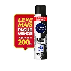 (REC 7.90) NIVEA MEN Desodorante Antitranspirante Aerossol Invisible Black & White 200ml (10 UND)