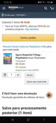 Spyro Reignited Trilogy - PlayStation 4 | R$59