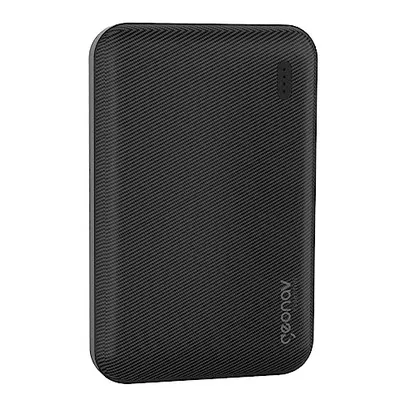 Geonav Power Bank, Carregador Portátil Universal 5.000mAh, 2 portas USB, Led Indicador de bateria, ES5KBK, Preto