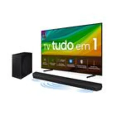 Smart TV 50" QLED 4K 50Q60D 2024 + Soundbar HW-B550/ZD 