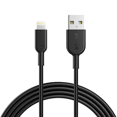 Anker, Cabo Lightning Certificado Apple MFi, Powerline II, 1.8 metros, 12x mais resistente, para iPhone / iPad, 5 anos de garantia, Preto