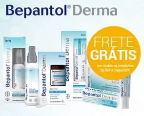 [LOJAS REDE] Toda a linha BEPANTOL DERMA com frete grátis - a partir de R$20,00