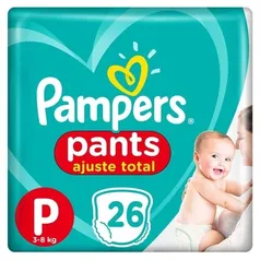 Fralda Pampers Pants Ajuste Total P 26 unidades