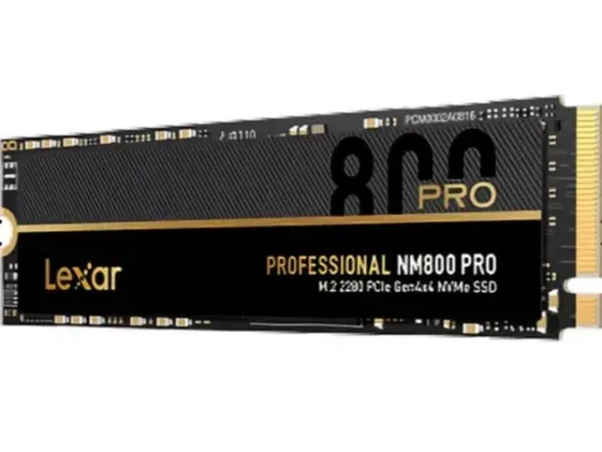 SSD Lexar Professional NM800 Pro, 2TB, M.2 2280, PCIe NVMe, Leitura 7500 MB/s, Gravacao 6500 MB/s, LNM800P002T-RNNNG