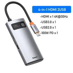 [Amanhã 27/06] HUB USB TIPO C 4 em 1 | BASEUS 