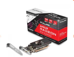 Placa de Vídeo Sapphire Pulse AMD Radeon, RX 6400, 4GB, GDDR6, FRS, Ray Tracing, 11315-01-20G