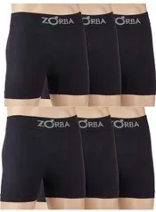 [PRIME] Kit 6 Cuecas Boxer sem Costura Zorba