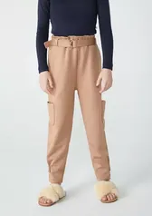 Calça Infantil Menina Clochard Em Moletom Hering Kids