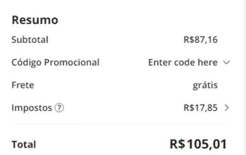 Imagem na descrição da promoção