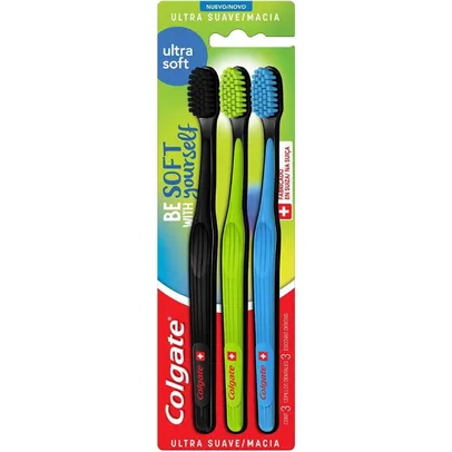 Kit Escova Dental Colgate Ultra Soft 3 Unidades