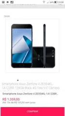 Zenfone 4 128gb - R$1.299