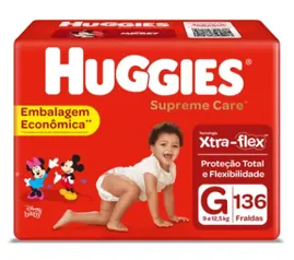 [Leve 2] Fralda Huggies Supreme Care Giga P, M , G , XXG