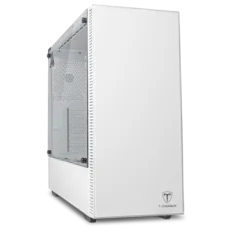 Gabinete Gamer T-Dagger Cube, Mid Tower, Vidro Temperado, White, T-TGC305W, Sem Fonte, Sem Fan