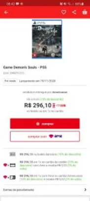 Saindo por R$ 289,52: [Pré- Venda] Game Demon's Souls - PS5 | Pelando