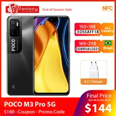 Smartphone Xiaomi POCO M3 Pro 5G 4GB+64GB | R$965